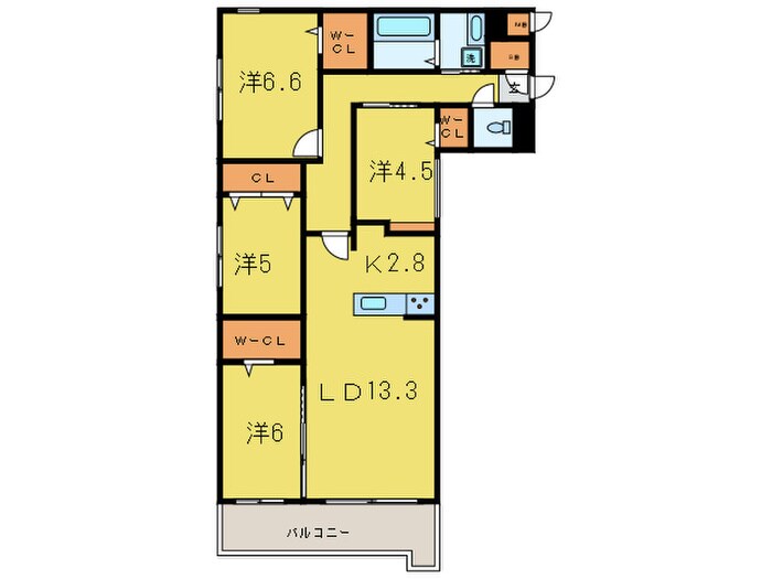 S-RESIDENCE宮の森の物件間取画像