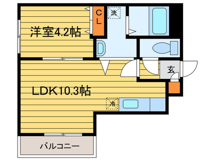 サンシャイン1-9の物件間取画像