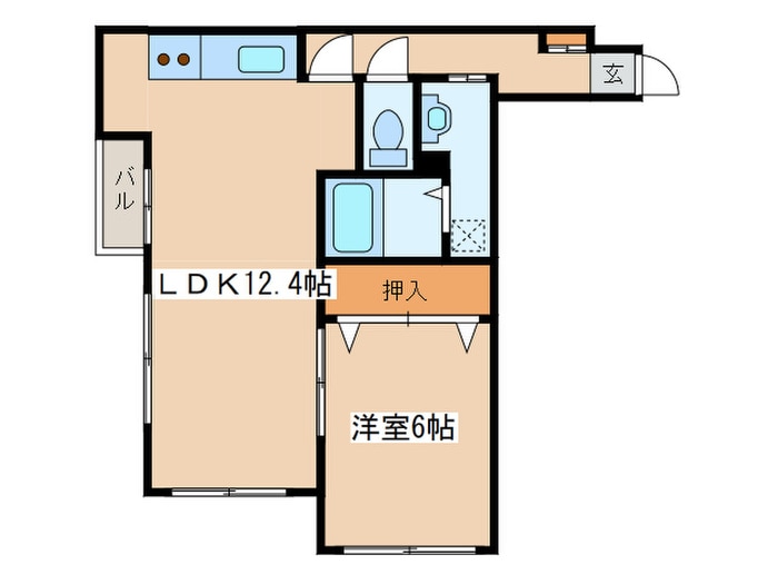 グリーンパークマンションの物件間取画像