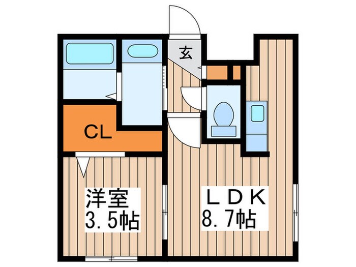 リベルタ桑園の物件間取画像