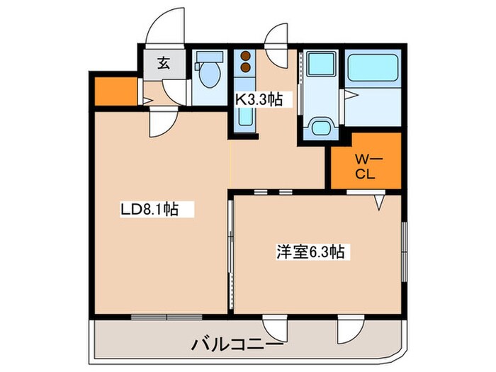 グランメールラフィールの物件間取画像