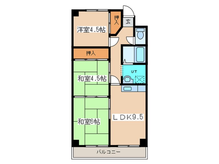 ノースパレス白石の物件間取画像