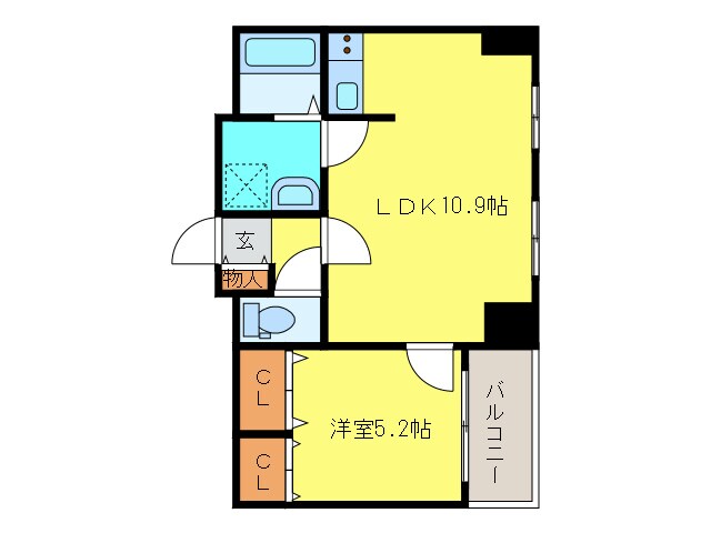 クラルテ旭山公園通の物件間取画像