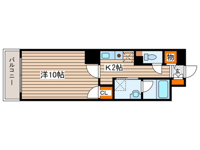 クレ－ル北１０条の物件間取画像