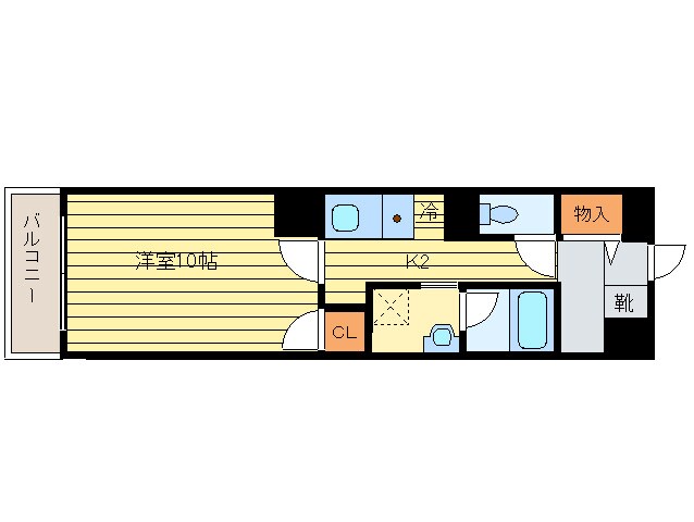 クレ－ル北１０条の物件間取画像