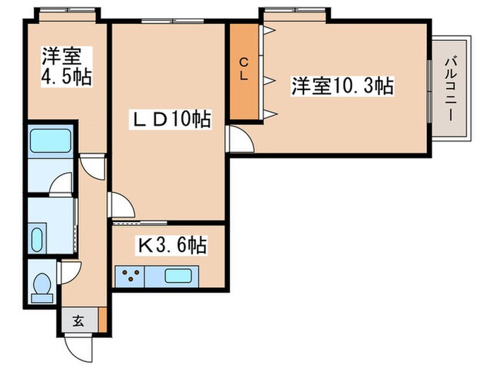 山鼻コンパウンドの物件間取画像