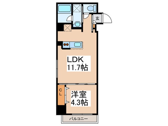 フロントコート大通公園の物件間取画像