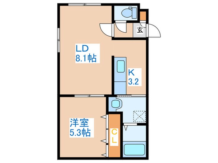 プレシャスハイム発寒南の物件間取画像