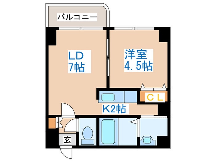 ウエストコ－ストの物件間取画像