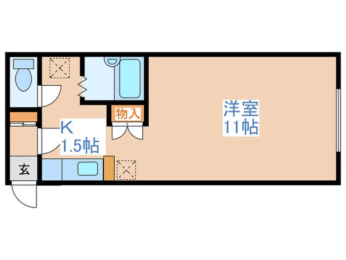 ル－ベンクラッセの物件間取画像