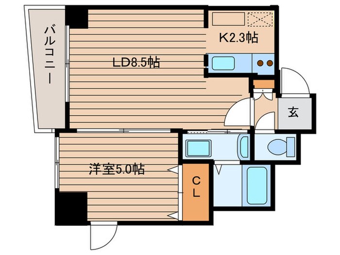 リライエンス円山の物件間取画像