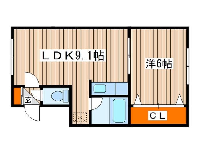 ノ－ス横山の物件間取画像