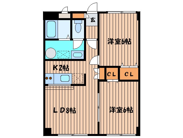 パレスＫ＆Ｋの物件間取画像