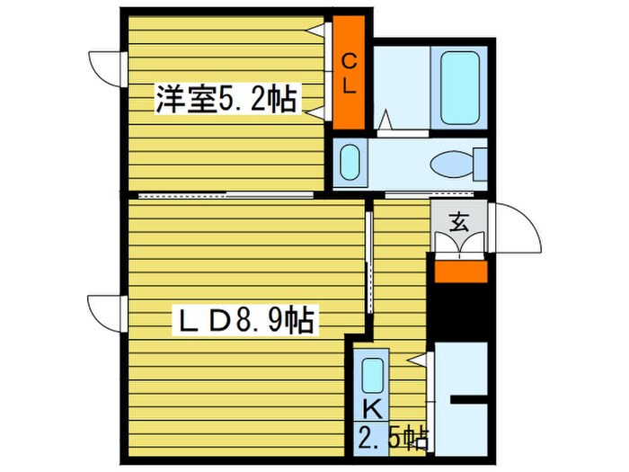 ブランノワ－ルＮ１４.ｅｘｅの物件間取画像