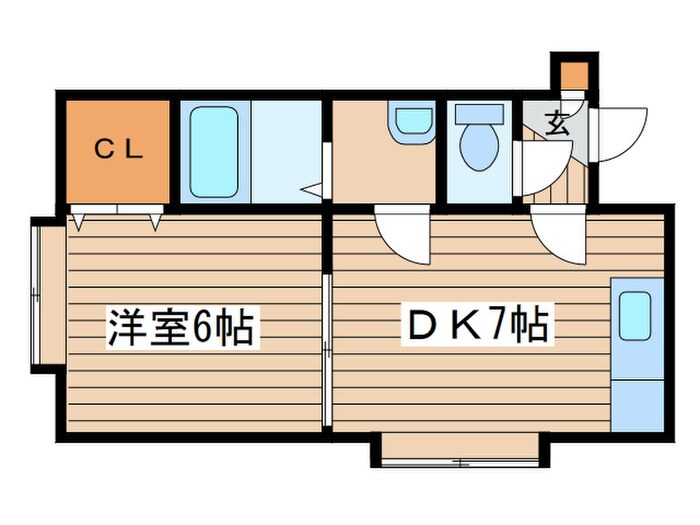 カステル北２７の物件間取画像