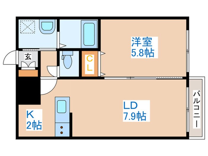 アバンセ発寒の物件間取画像