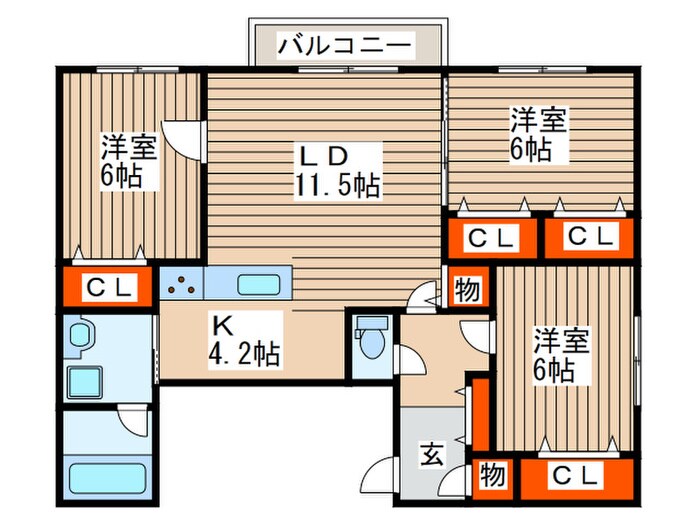 ブロッケンの物件間取画像