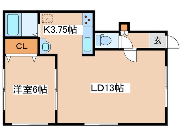 梅内マンションの物件間取画像