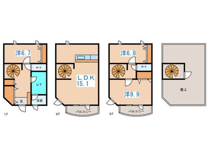 スターゲート伏見の物件間取画像