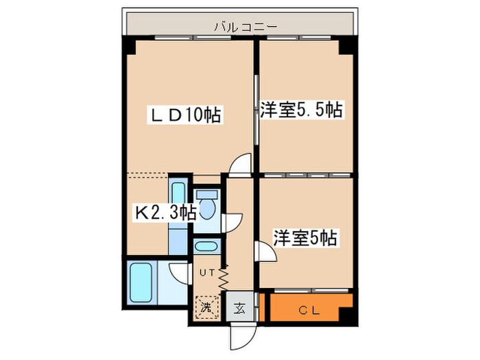 イーストウォールの物件間取画像