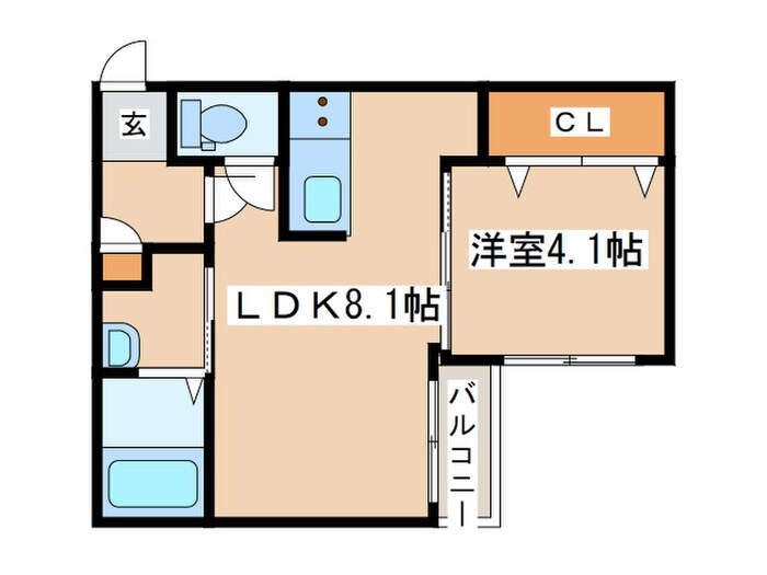 COLORE SHIROISHIの物件間取画像