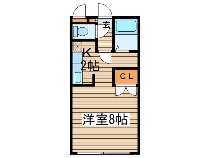 ステュディオ北１２条の物件間取画像