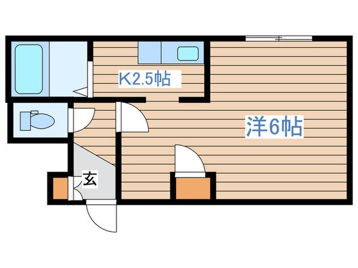 ステュディオ北１２条の物件間取画像