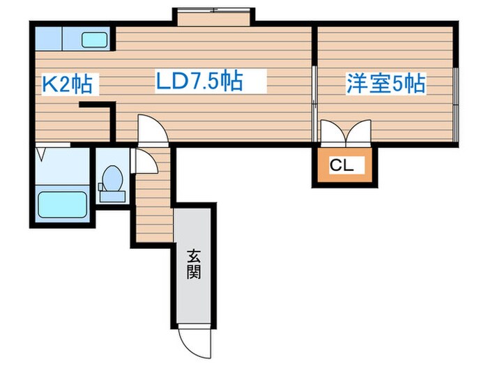 ラポールＮ３３の物件間取画像