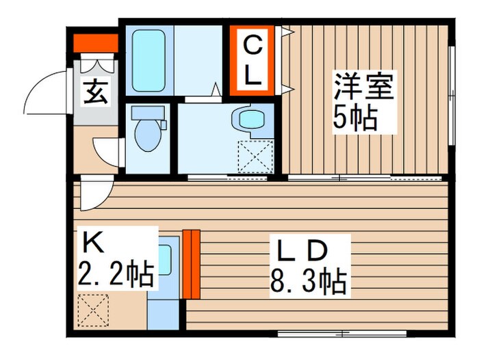 ルーク琴似Ⅰの物件間取画像