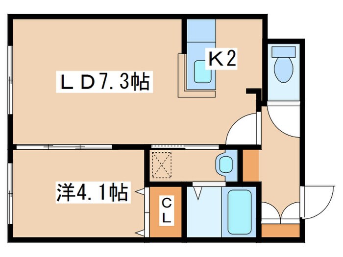 ＡＬＰＨＡ山鼻の物件間取画像