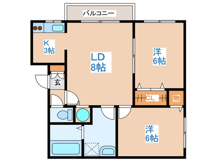 メゾン・ド３３０の物件間取画像