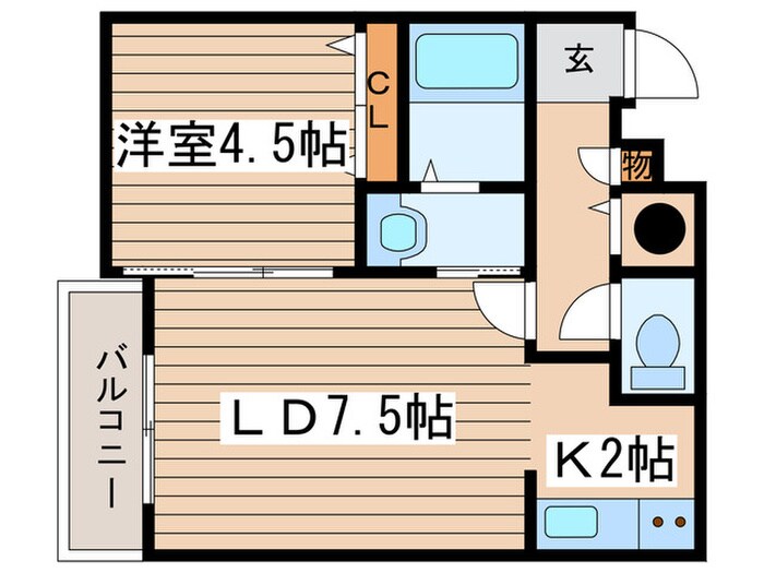 リュクス元町の物件間取画像