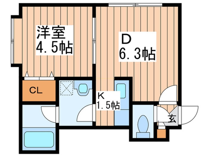 アビタシオンボナールの物件間取画像