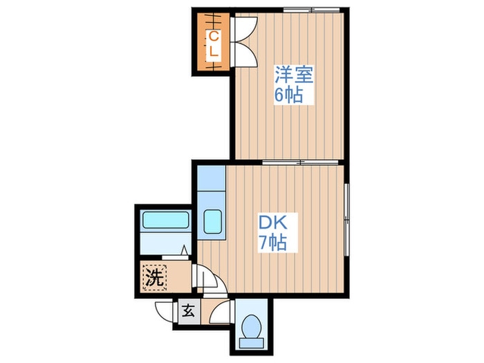 ペブル平岸壱番館の物件間取画像