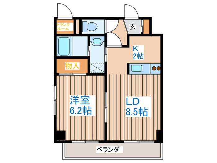 ヘルム２１の物件間取画像