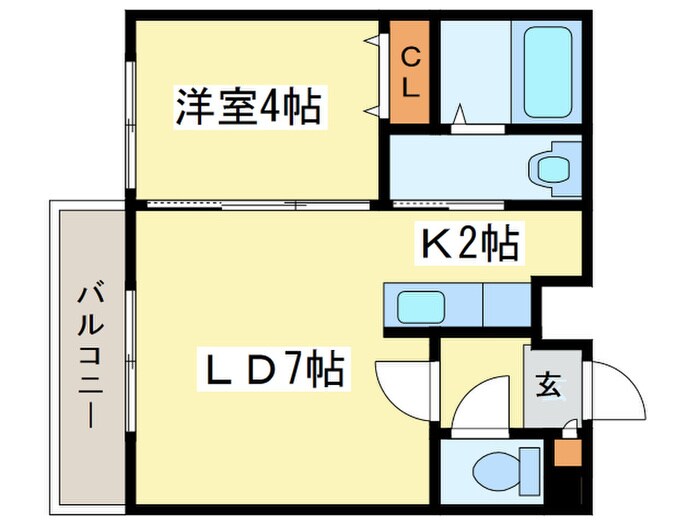 エスポワールＮの物件間取画像