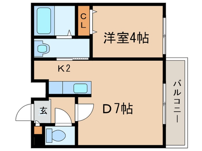 エスポワールＮの物件間取画像