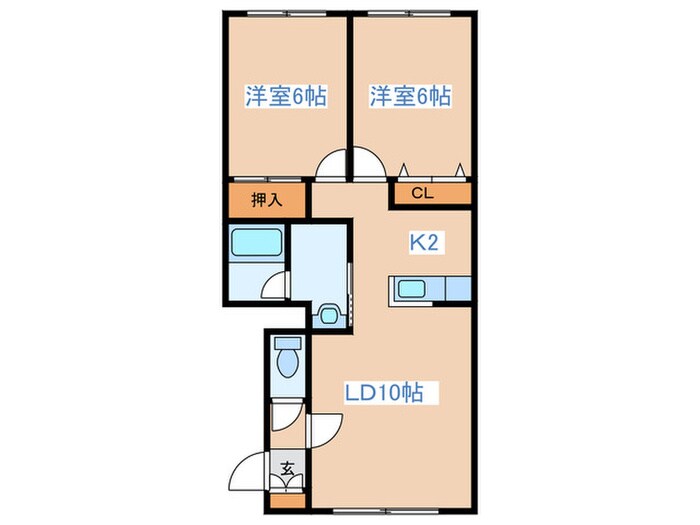 メゾンフローラの物件間取画像