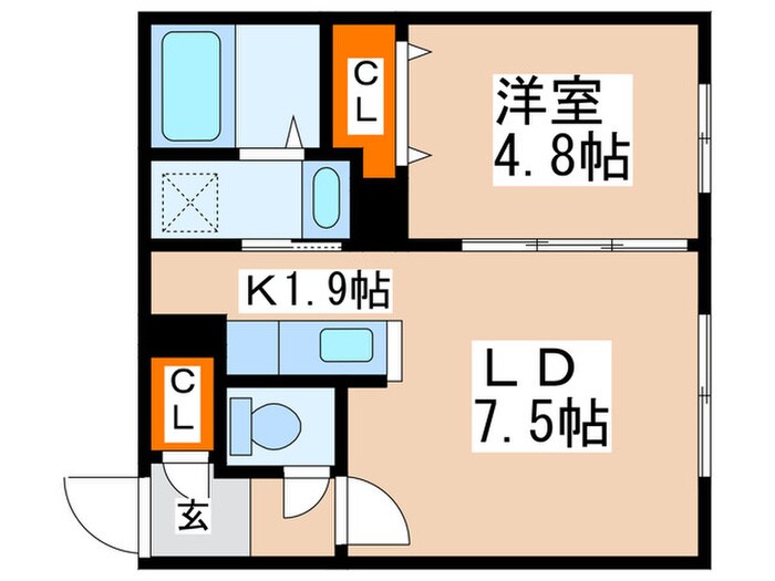 upper village南円山の物件間取画像