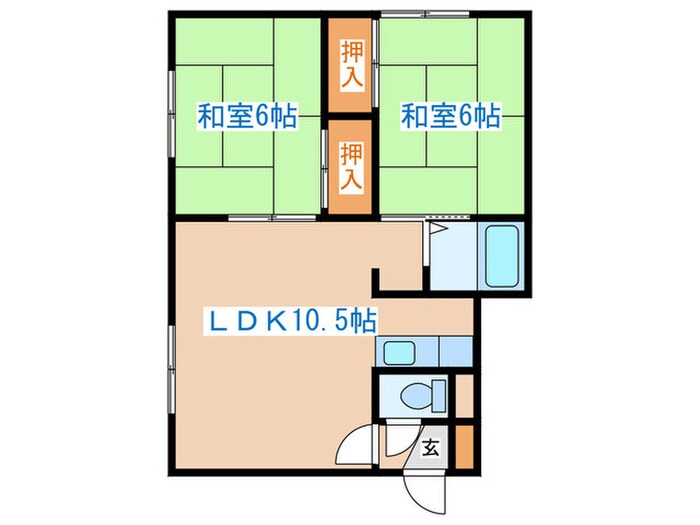 中村ﾏﾝｼｮﾝの物件間取画像