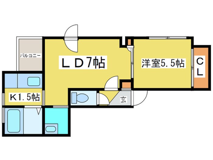 フェニックス円山の物件間取画像