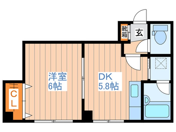 レジデンス美園の物件間取画像