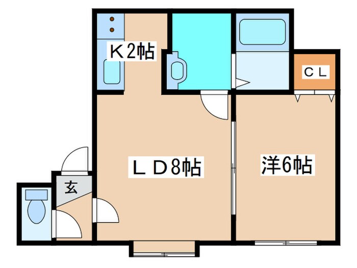 ティアナ壱番館の物件間取画像