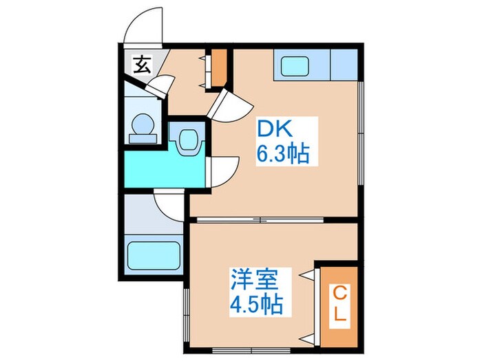 fortune+sapporoの物件間取画像