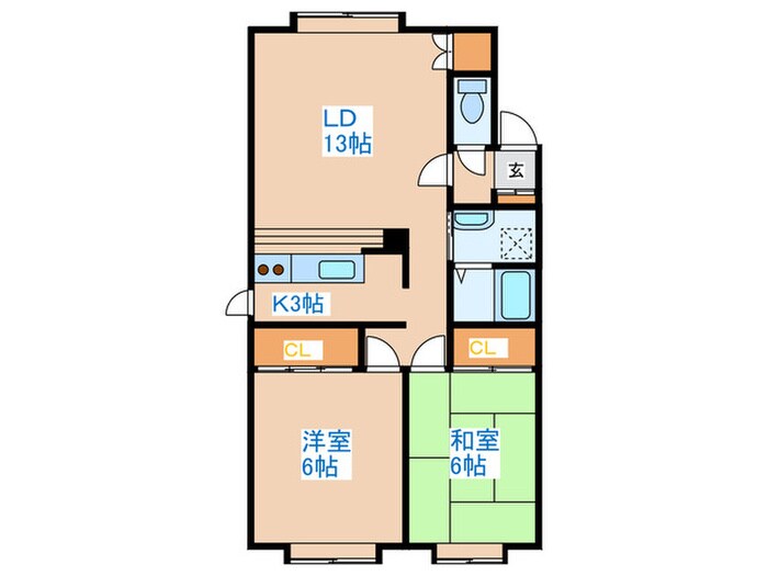 サテライトコ－ト２２の物件間取画像