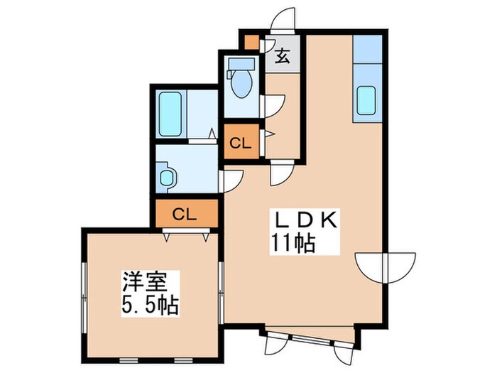 ヒルズドーム前の物件間取画像