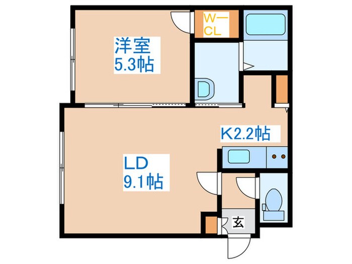 ディスティーノの物件間取画像