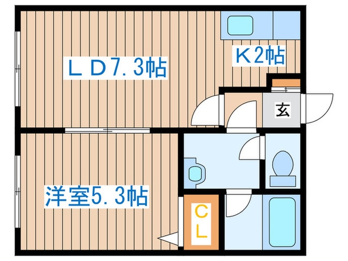 エステラ二十四軒Ａ舘の物件間取画像