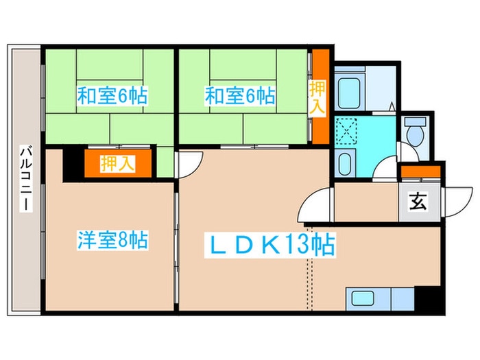 秀和南七条レジデンス(403)の物件間取画像