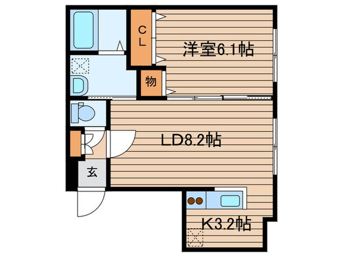 プロムナ－ド５・５の物件間取画像